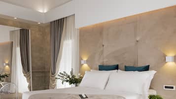 Superior-Doppel- oder -Zweibettzimmer | 1 Schlafzimmer, Daunenbettdecken, Betten mit Memory-Foam-Matratzen