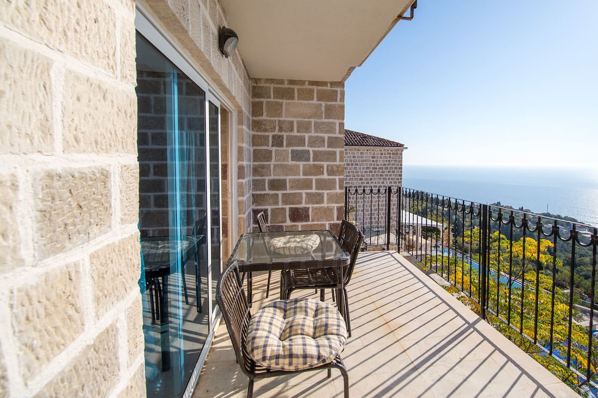 Superior Apartment, Sea View | Balkoni