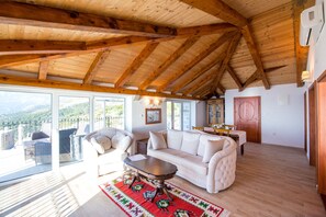 Appartement Premium, vue mer | Coin séjour