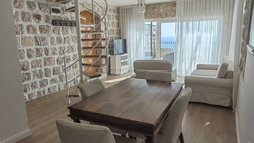 Economy-Maisonette, Meerblick | Wohnbereich