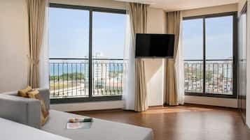 Junior-dobbeltværelse - 1 kingsize-seng - strandudsigt (Deluxe) | Udsigt fra værelset