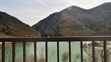 Departamento, 1 habitación, vista al lago | Terraza o patio