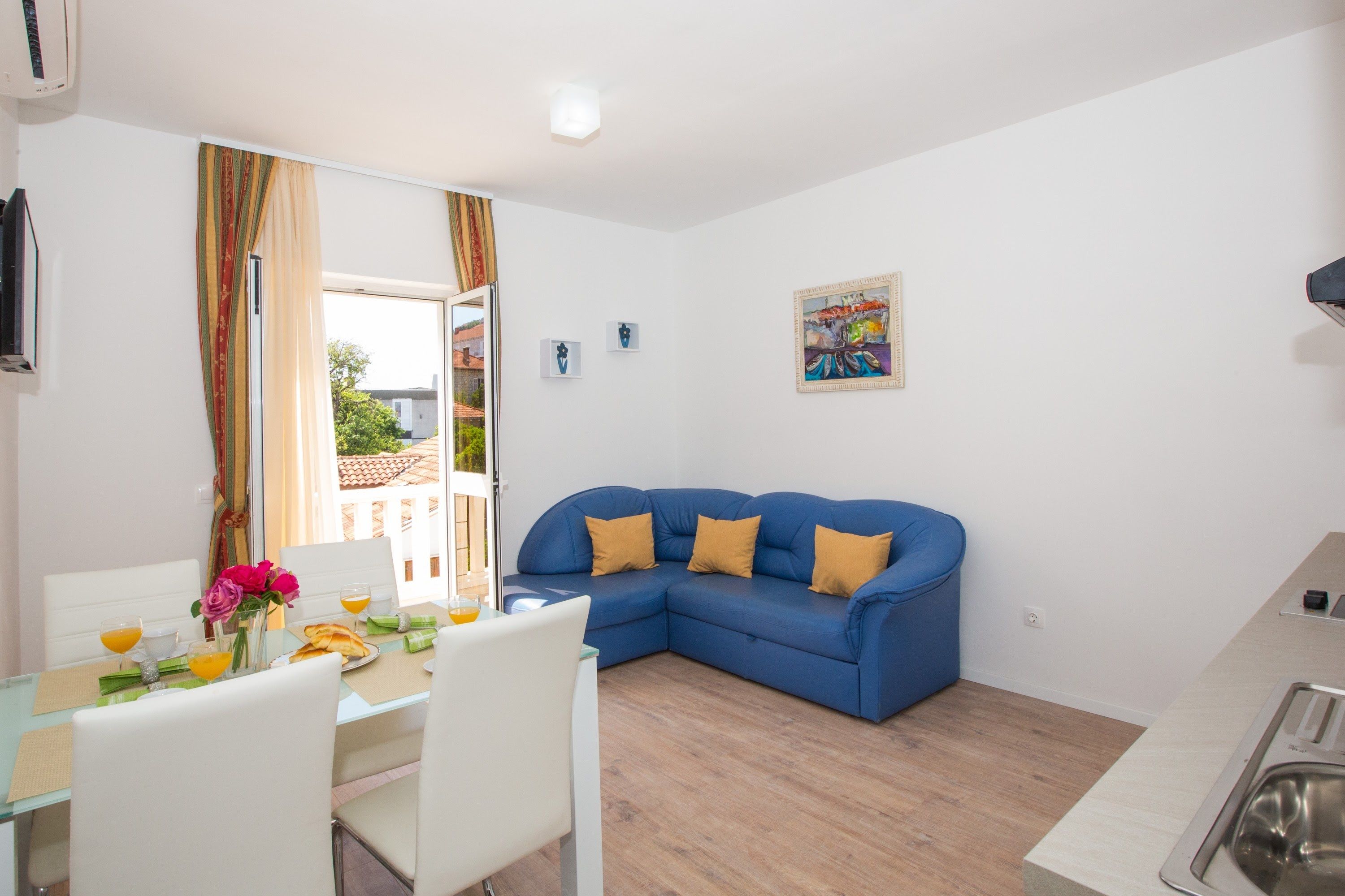 Apartment, 1 Bedroom | Living area | Flat-screen TV