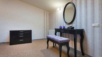 Luxury Suite, 1 King Bed | Living area | LCD TV