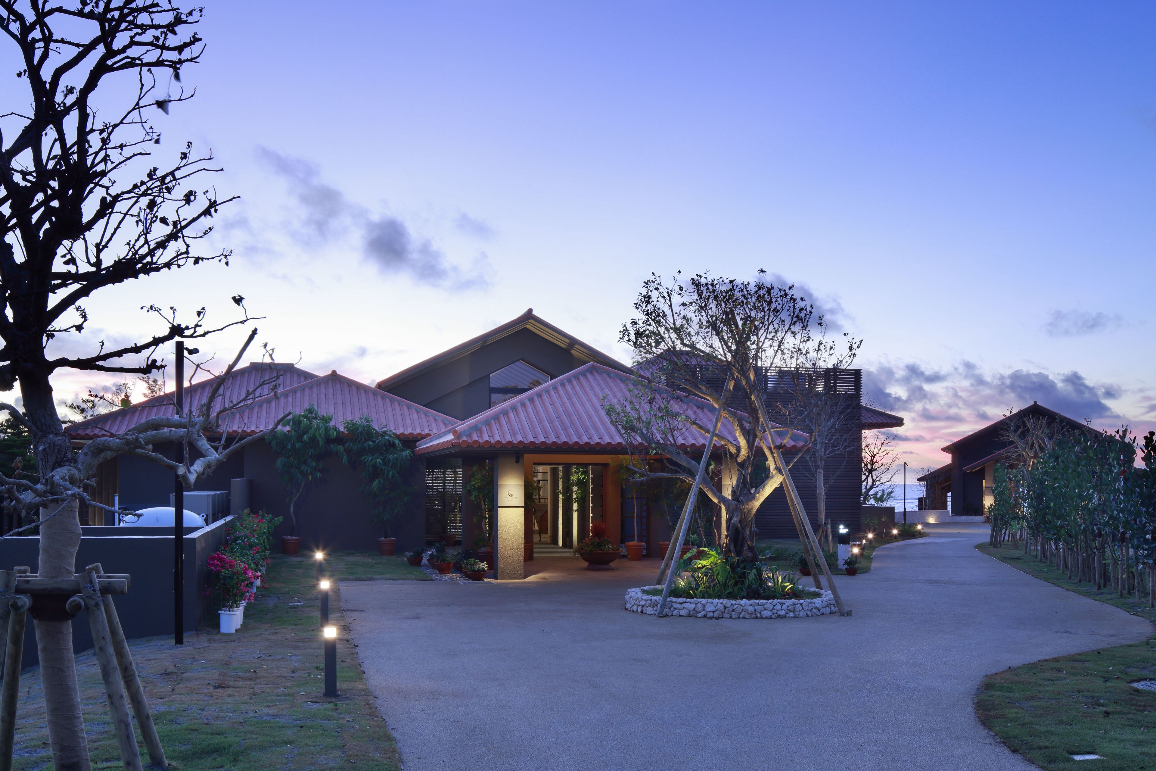 front of property – evening/night