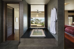 Villa Suite 1F (Twin Room) | Bathroom | Separate tub and shower, jetted tub, free toiletries, hair dryer - The Hiramatsu Hotels & Resorts Ginoza (Ginoza)