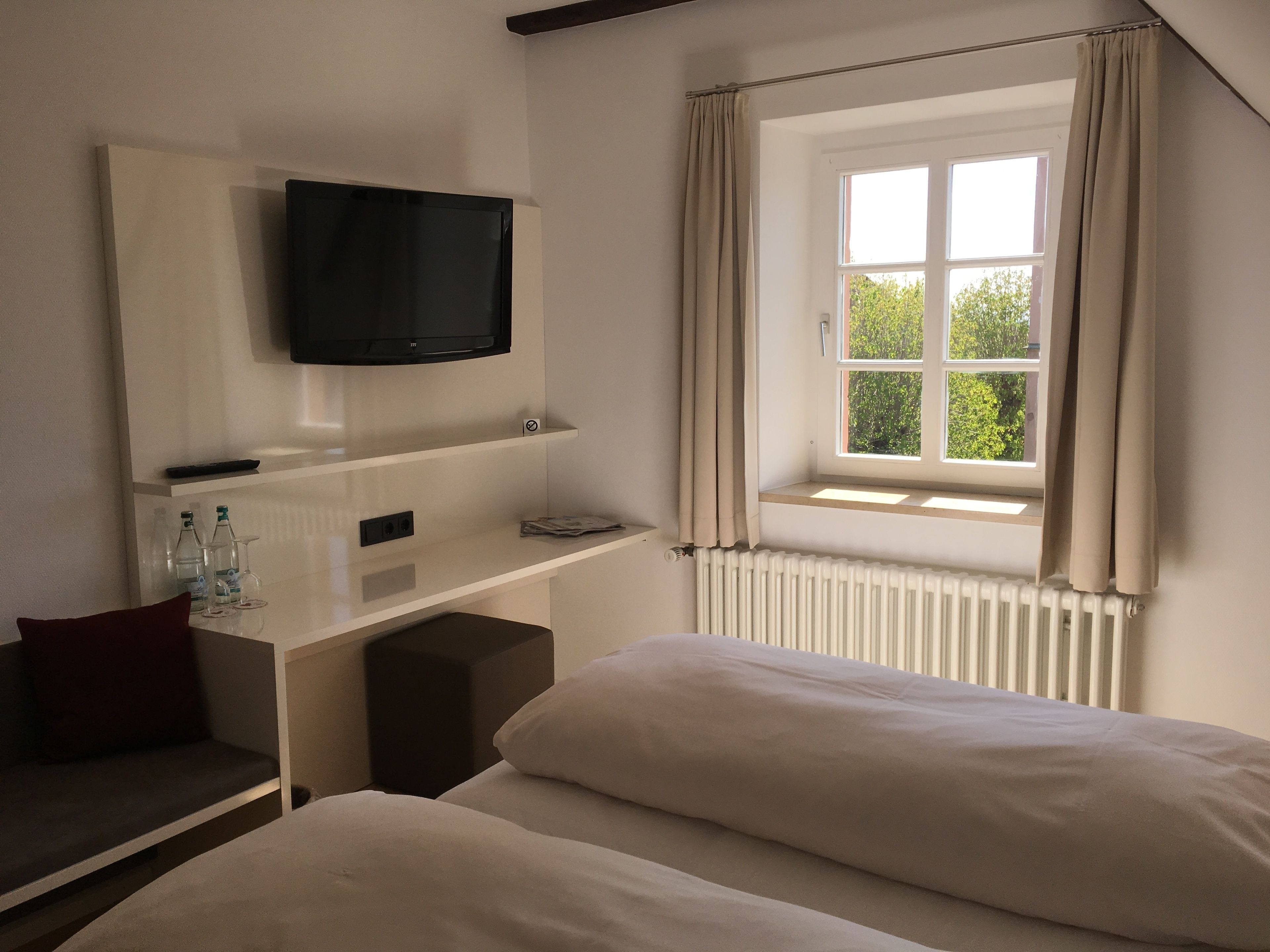 desk, blackout curtains, iron/ironing board, free wifi