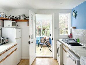 Dishwasher, highchair, cookware/dishes/utensils