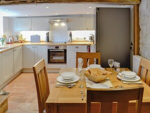 Dishwasher, highchair, cookware/dishes/utensils