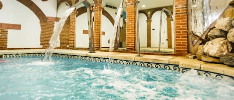 Indoor pool, a heated pool