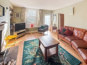 TV, fireplace - 3 bedroom accommodation in Scalegill, near Kirkby Malham (Scalegill, near Kirkby Malham)