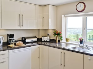 High chair, cookware/dishes/utensils - 3 bedroom accommodation in Little Doward, near Whitchurch (Little Doward, near Whitchurch)