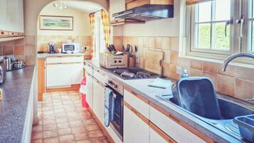 Dishwasher, highchair, cookware/dishes/utensils