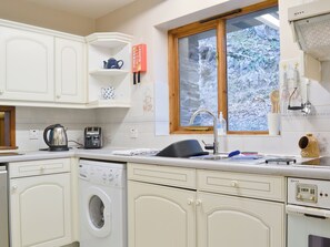 Dishwasher, highchair, cookware/dishes/utensils