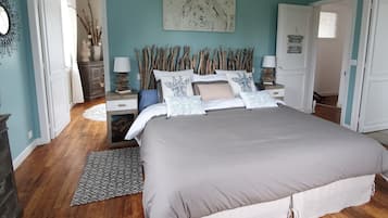 Habitación cuádruple Confort, para no fumadores, vista al jardín | 1 habitación, ropa de cama de alta calidad y camas con efecto memoria