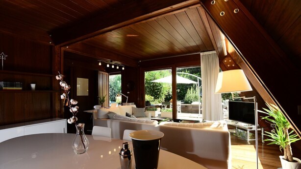 Living area - Design Cottage with Pool and Parking (Roma)