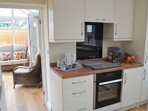 Dishwasher, highchair, cookware/dishes/utensils