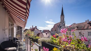 Superior-Doppel- oder -Zweibettzimmer, eigenes Bad | Blick vom Balkon