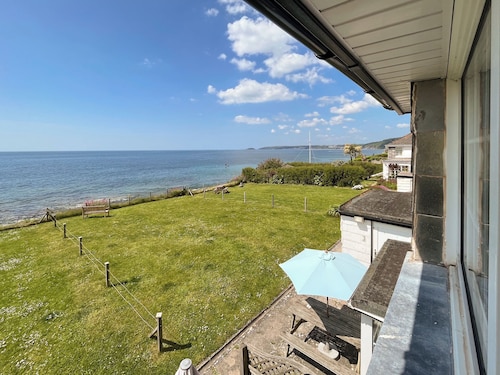 Former coastguard cottage with spectacular view from Rame Head to Looe Island.