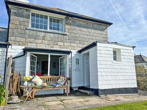 Exterior - Former coastguard cottage with spectacular view from Rame Head to Looe Island. (Downderry, near Looe)