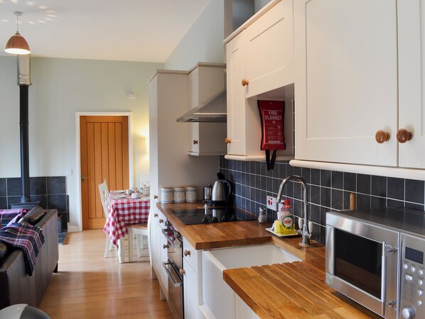 Dishwasher, high chair, cookware/dishes/utensils