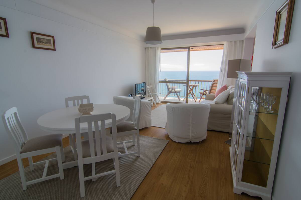 Apartment, 1 Bedroom, Balcony, Sea View (III) | Living area | Flat-screen TV