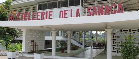 Majoituspaikan julkisivu