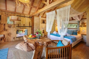 Tree House Classique, patio, vue jardin