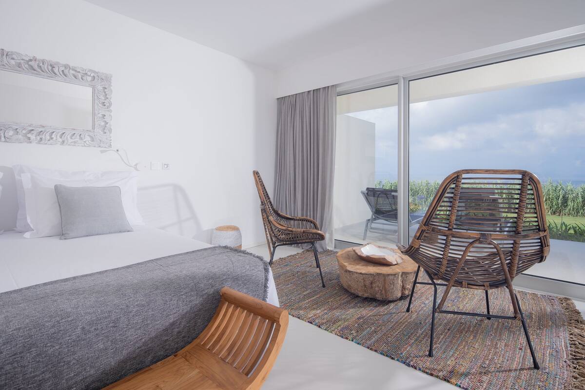 Standaard studio, 1 slaapkamer, uitzicht op oceaan, aan zee | 1 slaapkamer, hypoallergeen beddengoed, pillowtop-bedden