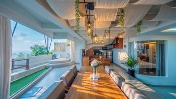 Villa, 3 Bedrooms, Ocean View | Living area