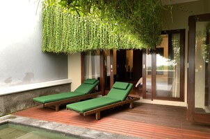 Villa, 1 Bedroom, Pool View | Terrace/patio