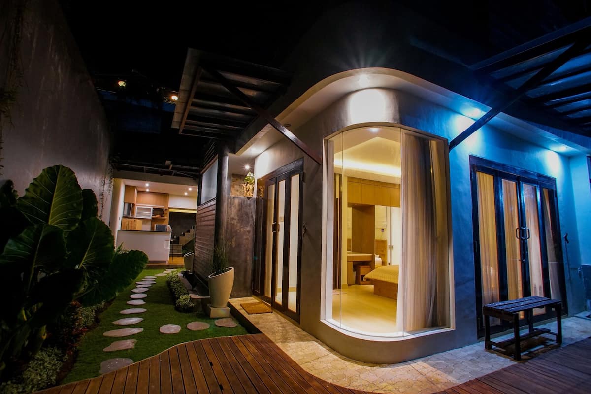 Villa, 2 chambres, vue piscine | Entrée intérieure