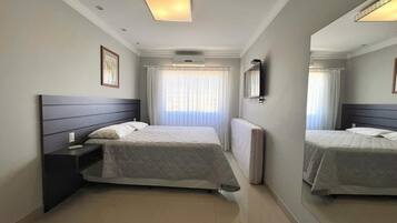 Blackout curtains, iron/ironing board, free WiFi