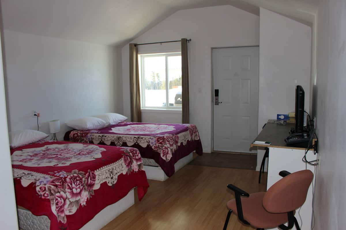 Blackout drapes, soundproofing, iron/ironing board, WiFi (free)