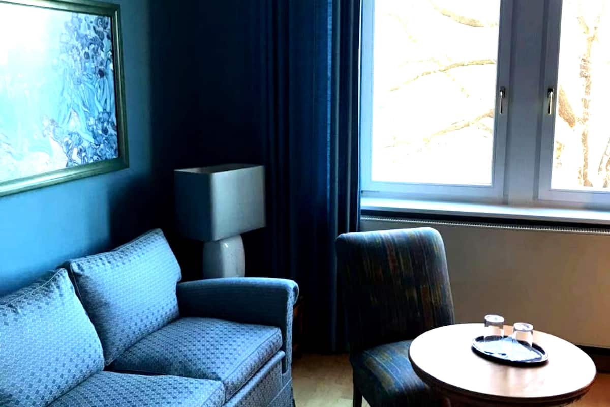 deluxe double room, garden view | view from room