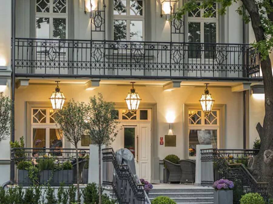 Front of property – evening/night