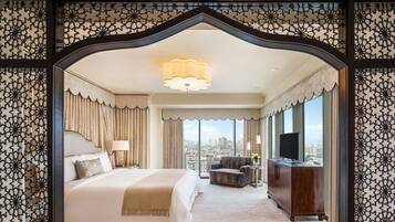 Royal Suite, 2 Bedrooms, Balcony | Egyptian cotton sheets, premium bedding, pillowtop beds, minibar