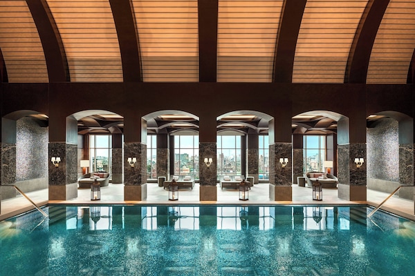 Indoor pool, outdoor pool, open 8:00 AM to 6:30 PM, free cabanas