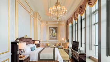 Suite presidencial, 1 habitación, vista al océano | 1 habitación, sábanas italianas Frette y ropa de cama de alta calidad