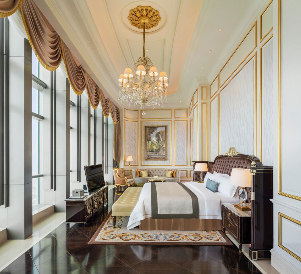 總統套房, 1 間臥室, 海景 | 1 間睡房、意大利 Frette 床單、高級寢具、羽絨被