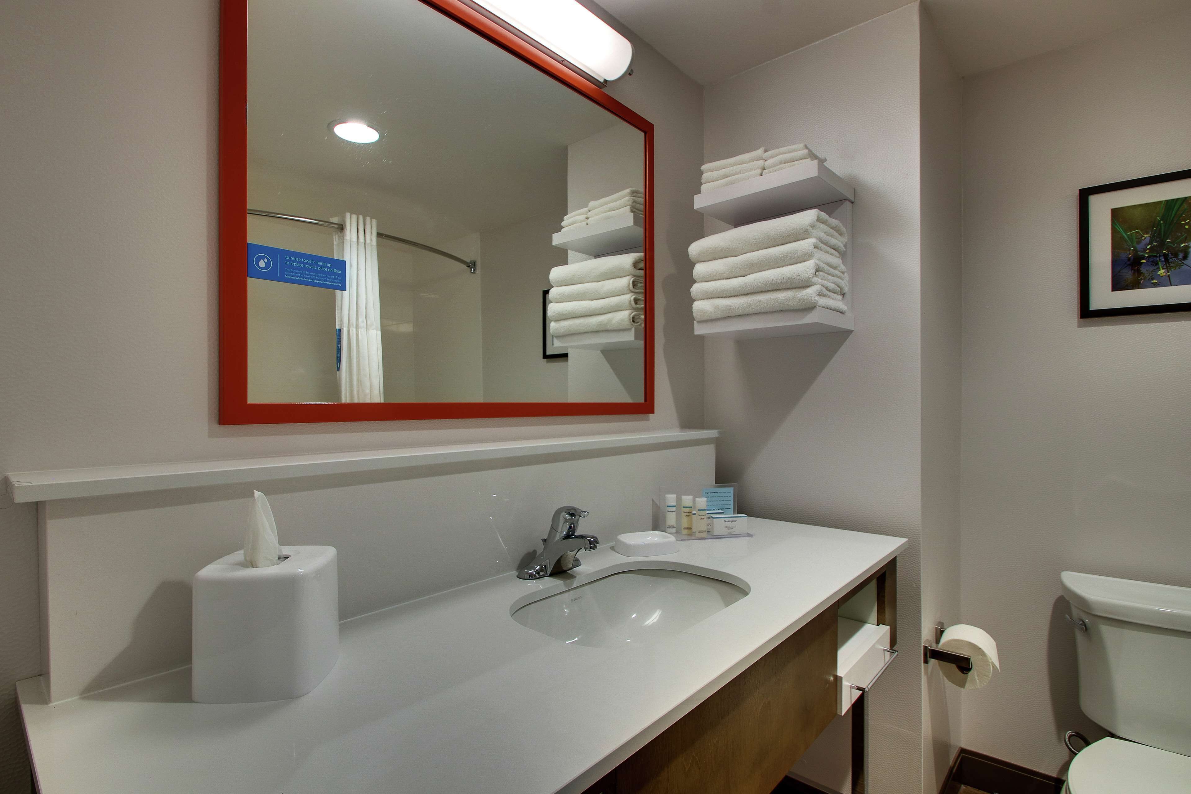 free toiletries, hair dryer, towels