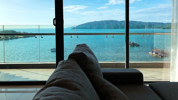 Luxury-Apartment, 3 Schlafzimmer, Nichtraucher | Strand-/Meerblick