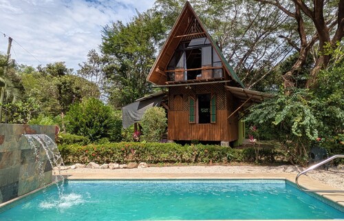 Casa Frijolar · Nature & Surf · Walk to Beach & Town · Shared Pool + Skate Bowl