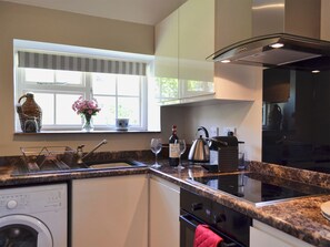 Dishwasher, high chair, cookware/dishes/utensils