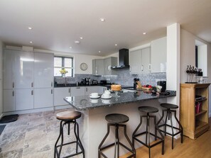 Dishwasher, high chair, cookware/dishes/utensils