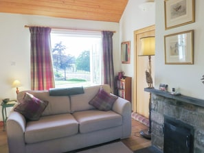 TV, fireplace - 1 bedroom accommodation in Foss, near Pitlochry (Foss, near Pitlochry)