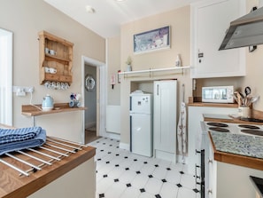 Dishwasher, high chair, cookware/dishes/utensils