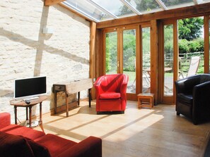 Fernseher, Kamin
