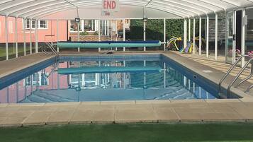 Indoor pool, a heated pool