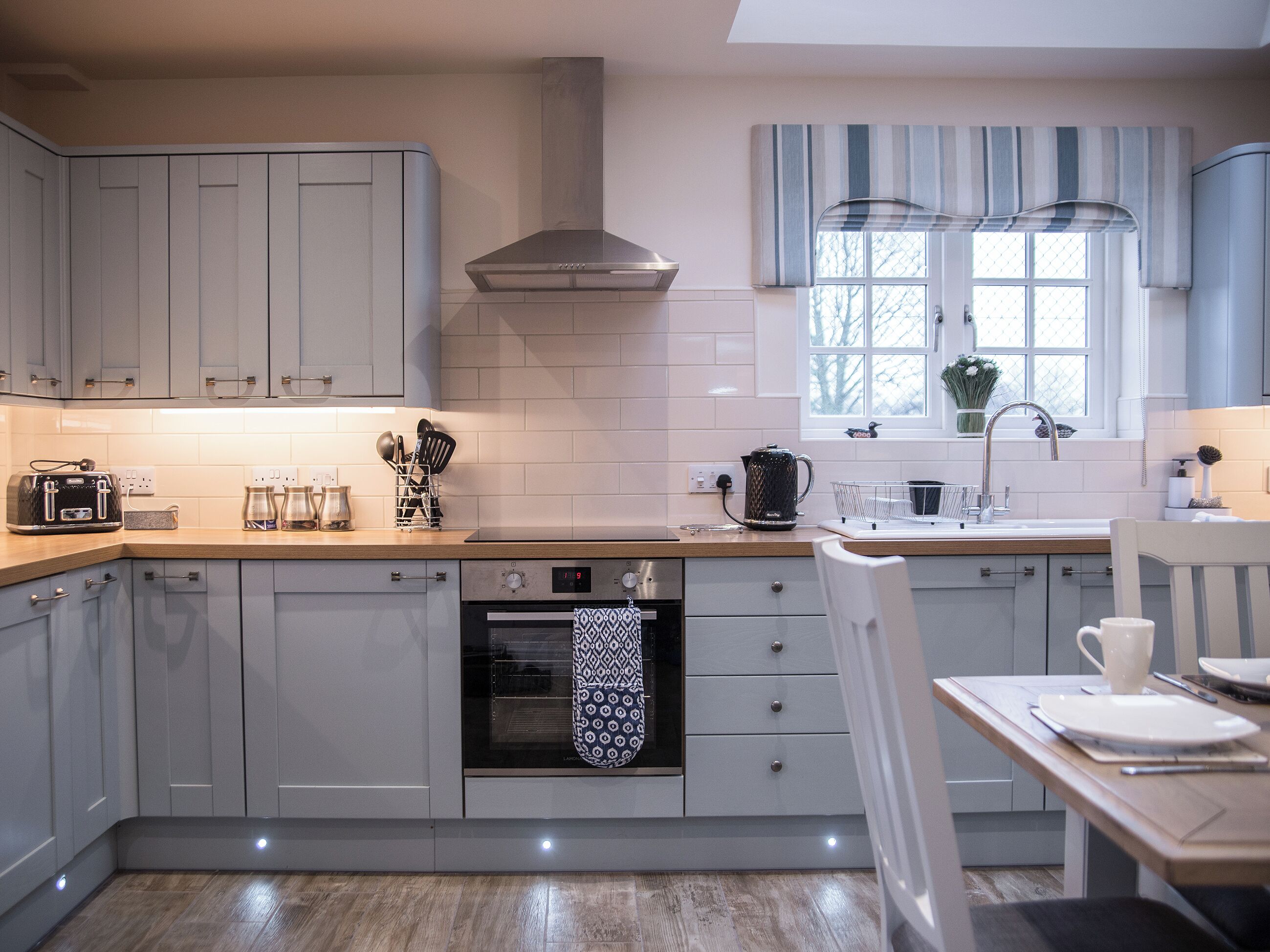 Dishwasher, highchair, cookware/dishes/utensils